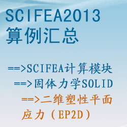 固體力學solid的(de)二維塑性平面應力（ep2d）【SciFEA2013算(suàn)例】