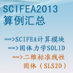 固體力學solid的(de)二維标準線性固體（sls2d）【SciFEA2013算(suàn)例】