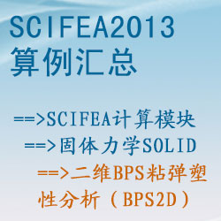 固體力學solid的(de)二維BPS粘彈塑性分(fēn)析（bps2d）【SciFEA2013算(suàn)例】